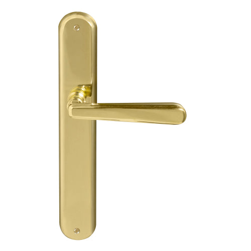 Villa Oval Backplate in Polished Brass Unlacquered