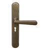 Villa Oval Backplate Std Keyhole in Antique Bronze