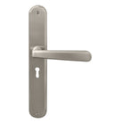 Villa Oval Backplate Std Keyhole in Brushed Nickel