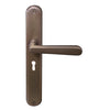 Villa Oval Backplate Std Keyhole in Matt Antique Bronze