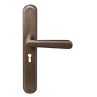 Villa Oval Backplate Std Keyhole in Matt Antique Bronze