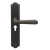 Villa Traditional Backplate E48 Keyhole in Dark Roman Brass