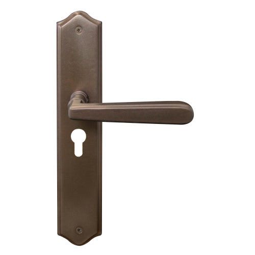 Villa Traditional Backplate E48 Keyhole in Matt Antique Bronze