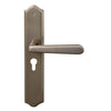 Villa Traditional Backplate E48 Keyhole in Natural Bronze