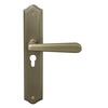 Villa Traditional Backplate E48 Keyhole in Roman Brass