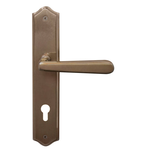 Villa Traditional Backplate E85 Keyhole in Antique Bronze