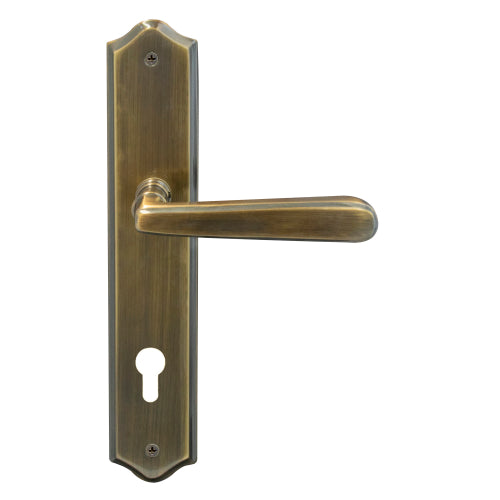 Villa Traditional Backplate E85 Keyhole in Brushed Bronze