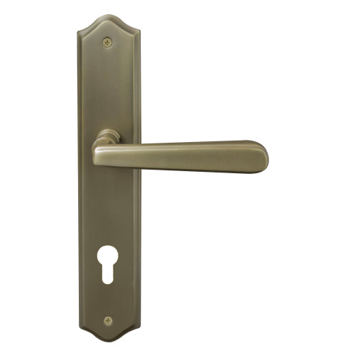 Villa Traditional Backplate E85 Keyhole in Roman Brass