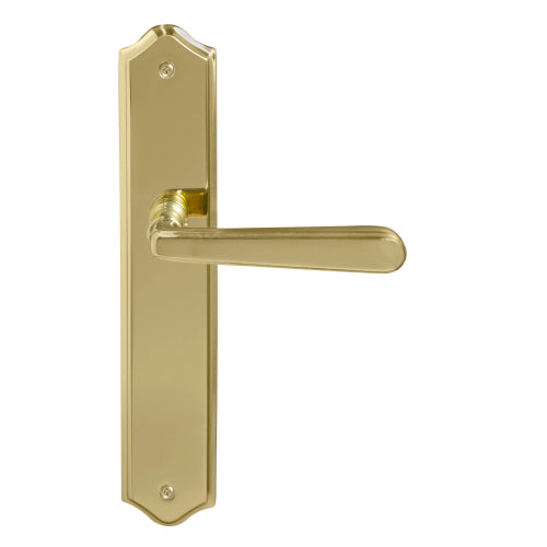 Villa Traditional Backplate in Polished Brass