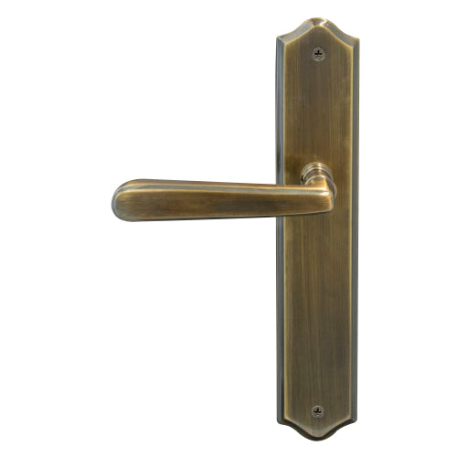 Villa Traditional Backplate Dummy Lever - LH in Brushed Bronze