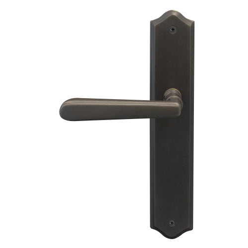 Villa Traditional Backplate Dummy Lever - LH in Dark Roman Brass