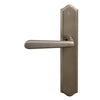 Villa Traditional Backplate Dummy Lever - LH in Natural Bronze
