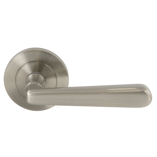 Villa 64mm Large Rose Lever Set in Brushed Nickel