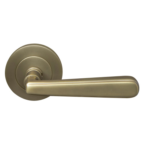 Villa 64mm Large Rose Lever Set in Roman Brass