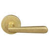 Villa 64mm Large Rose Lever Set in Rumbled Brass