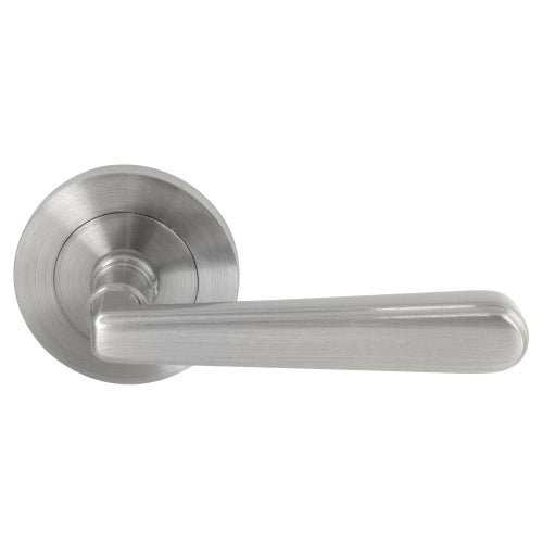 Villa 64mm Large Rose Lever Set in Satin Chrome