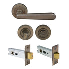 Villa Round Rose Privacy Set in Natural Bronze