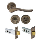 Haven Round Rose Privacy Set in Natural Bronze