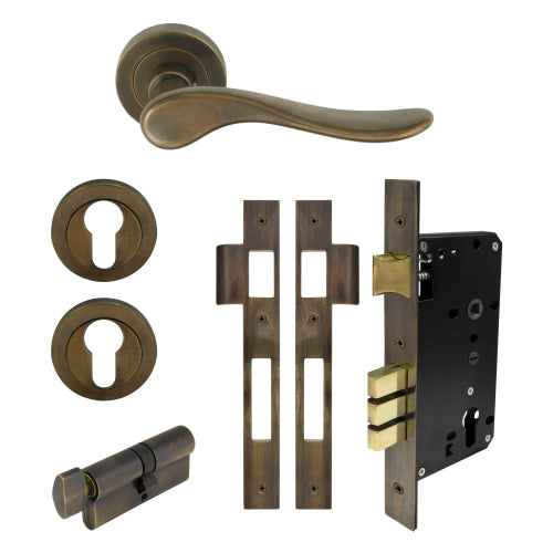 Haven Round Rose Entrance Set - E85 in Oil Rubbed Bronze