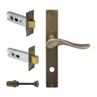 Haven Square Backplate Privacy Set in Oil Rubbed Bronze