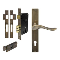 Haven Square Backplate Entrance Set - E85 in Oil Rubbed Bronze