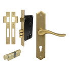 Haven Traditional Backplate Entrance Set - E85 in Rumbled Brass