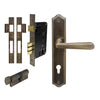 Villa Traditional Backplate Entrance Set - E85 in Oil Rubbed Bronze