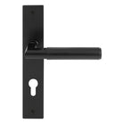 NIDO - Sona Lever on Backplate - E85mm in Matt Black