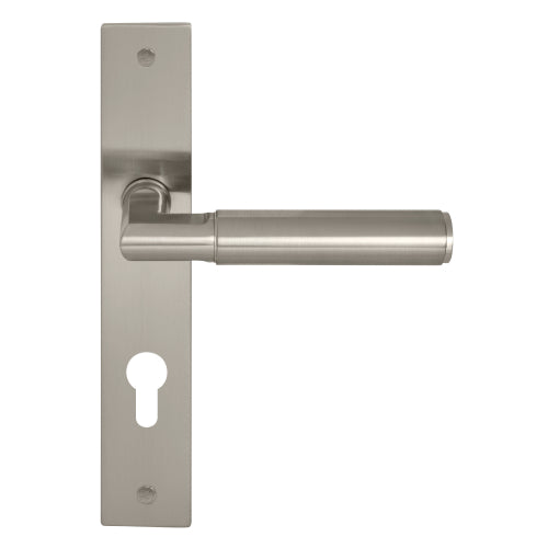 NIDO - Sona Lever on Backplate - E85mm in Brushed Nickel