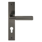 NIDO - Sona Lever on Backplate - E85mm in Graphite Nickel