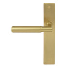 NIDO - Sona Backplate Dummy Lever LH in Matt Satin Brass