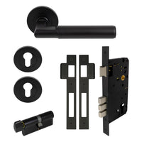 NIDO - Sona Round Rose Entrance Set in Matt Black