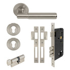 NIDO - Sona Round Rose Entrance Set in Brushed Nickel