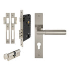 NIDO - Sona Square Backplate Entrance Set in Brushed Nickel