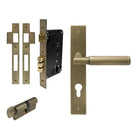 NIDO - Sona Square Backplate Entrance Set in Roman Brass