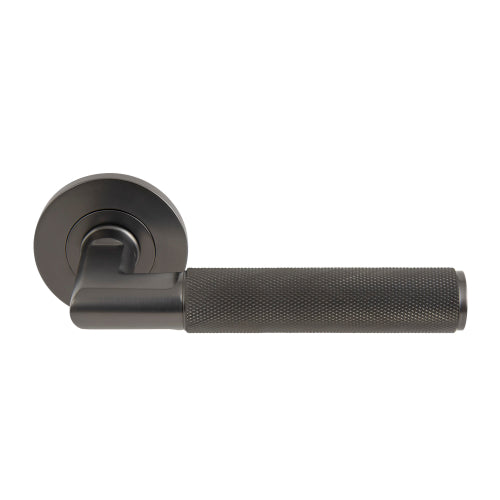 NIDO - Lumina Lever Set - Knurled in Graphite Nickel