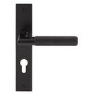 NIDO - Lumina Square Backplate -Knurled-E85 in Matt Black