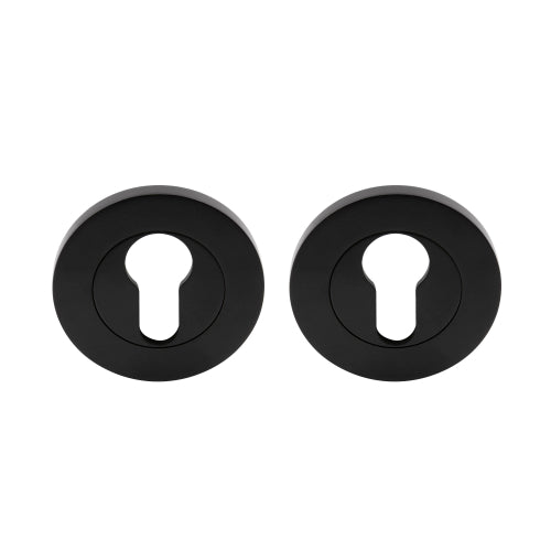 NIDO Euro Escutcheon Set (pair) in Matt Black