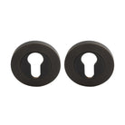 NIDO Euro Escutcheon Set (pair) in Dark Roman Brass