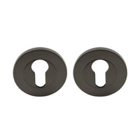 NIDO Euro Escutcheon Set (pair) in Graphite Nickel