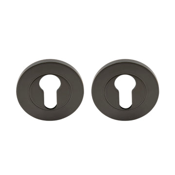 NIDO Euro Escutcheon Set (pair) in Graphite Nickel