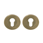 NIDO Euro Escutcheon Set (pair) in Roman Brass