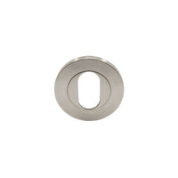 NIDO Oval Escutcheon, Single in Brushed Nickel