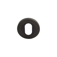NIDO Oval Escutcheon, Single in Dark Roman Brass
