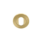 NIDO Oval Escutcheon, Single in Matt Satin Brass