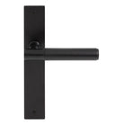 NIDO - Verge Plain Lever on Backplate in Matt Black
