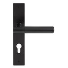 NIDO - Verge Plain Lever on Backplate - E85mm in Matt Black