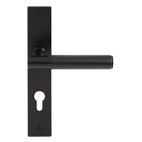 NIDO - Verge Plain Lever on Backplate - E85mm in Matt Black