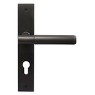 NIDO - Verge Plain Lever on Backplate - E85mm in Dark Roman Brass