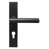 NIDO - Verge Plain Lever on Backplate - E85mm in Dark Roman Brass